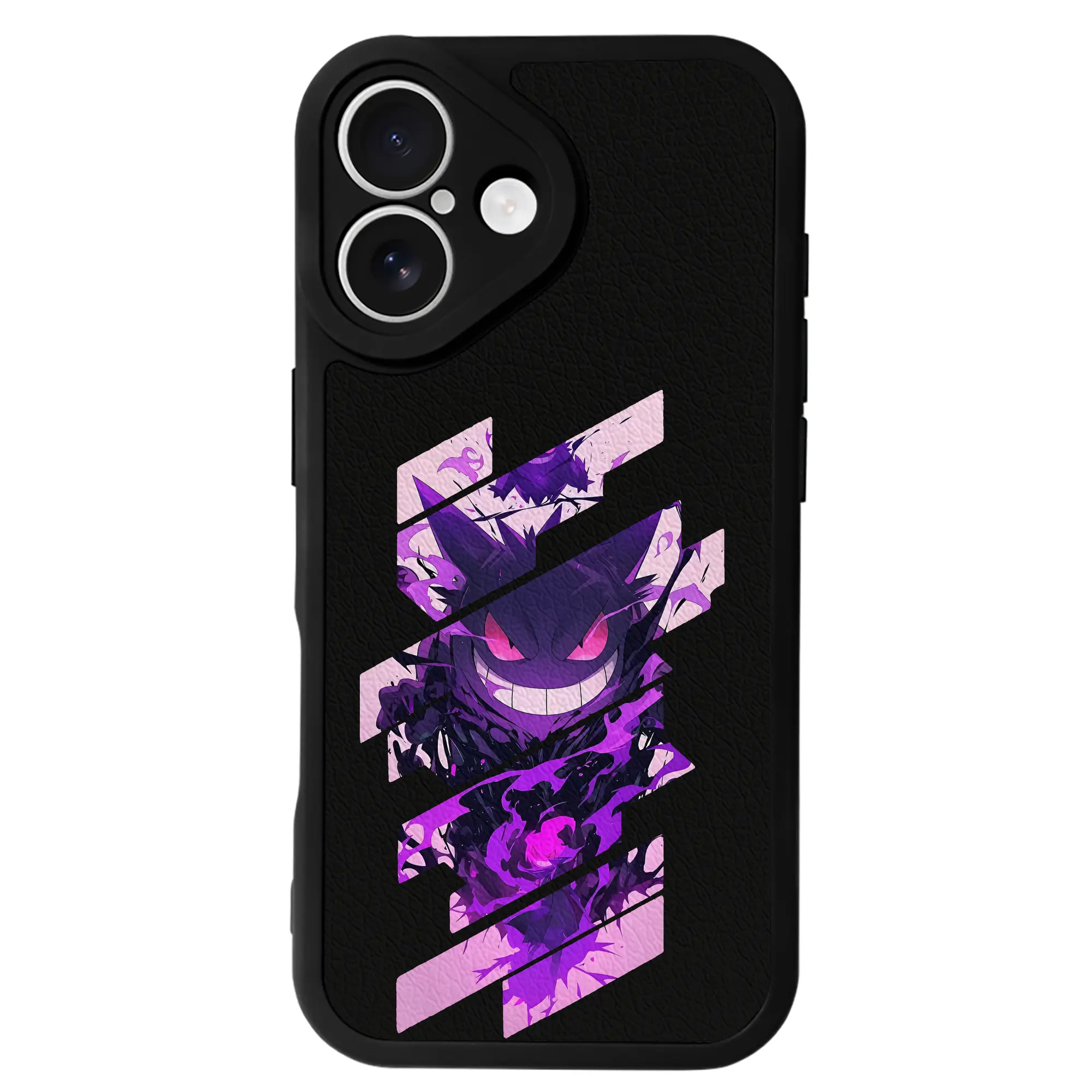 ポケモン グッズ,ゲンガー - IPhone 16シリーズ対応 ・ シリコンスマホケース ・ レザー調 ・ 高精度フィット ・ 耐衝撃 ・ ワイヤレス充電対応 ・ 精密カット